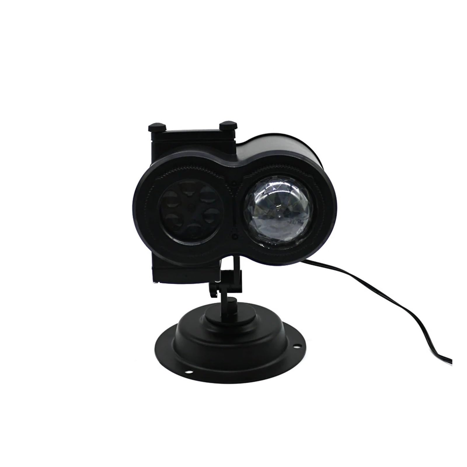 Projecteur Noel Exterieur, Lampe projecteur LED à Double Cylindre avec Motif d'eau, 16 Motifs, décoration de Nouvel an et de noël, lumières de Cartes Lumineuses, Halloween et noël