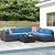 7-Piece Patio Furniture Set,Wicker Sectional Sofa Set, Rattan Sectional Sofa with Water Repellent Cushions and Glass Coffee Table,Modular Patio Conversation Sets for Garden, Balcony, Porch (Navy Blue)
