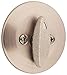 Kwikset 663-15V1 One Sided Turn Deadbolt with New Chassis with 2-3/8" Latch and SCS Strike Satin Nickel Finish