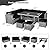 COSTWAY 7 PCS Wicker Outdoor Conversation Set, Patio Sectional Furniture Sofa Set with Table & Seat Cushions, Rattan Furniture Sets for Backyard Garden Poolside Porch, Black