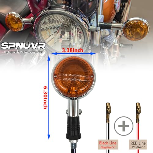 Image of 2Pcs Motorcycle Turn Signal Lights Compatible with Yamaha XV400