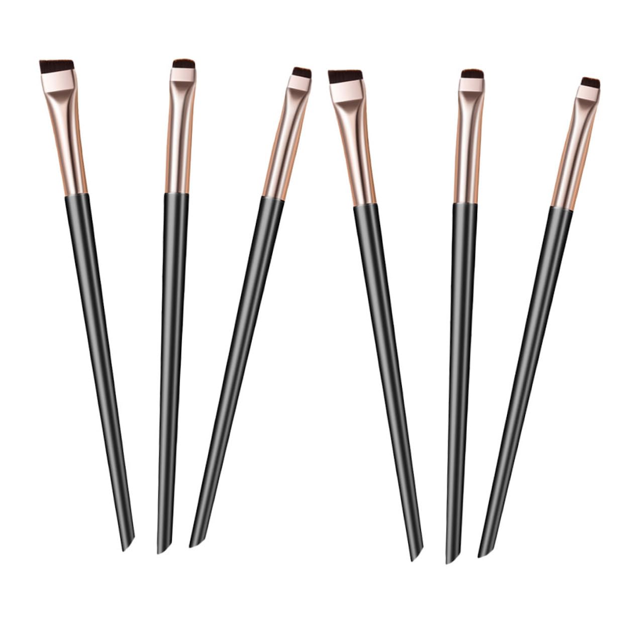 MUSISALY Makeup Brush Set 6pcs Eyeliner Brushes Portable Eyeliner Tool for Women