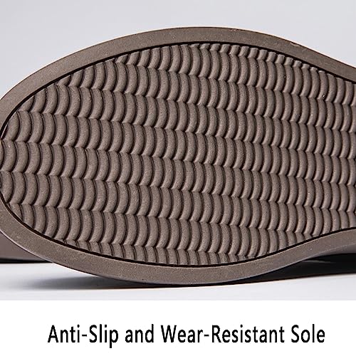 Men's Invisible Height Increasing Shoes Elevator Sneakers Breathable Lace Up Oxford Shoes Hidden Heel Lifting Shoes 2" Taller4