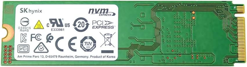 Hynix HFM256GDJTNG BC501 256GB M.2 2280 PCI-Express 3.0 NVMe SSD Solid State Drive L15194-001 Compatible Replacement Spare Part for Sk Compatible and Other Systems
