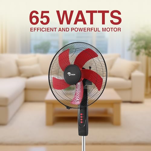 Image of ULTRON Fivesta 2 in 1 Pedestal & Table Fan (16 Inch) | 65W Powerful Motor | 70 CMM Air Delivery | 5 Blade Sweep | Thermal Overload Protection | Adjustable Height | 2 Year Warranty