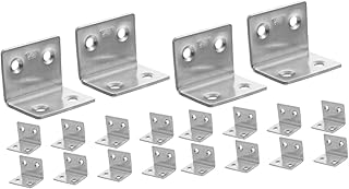 SOLUSTRE Quartet Whiteboard Mounting Hardware 20 pcs L-Shaped Corner Code Metal Stand Corner Shelf Hardware Brackets Shelf Bracket Quartet Shelves