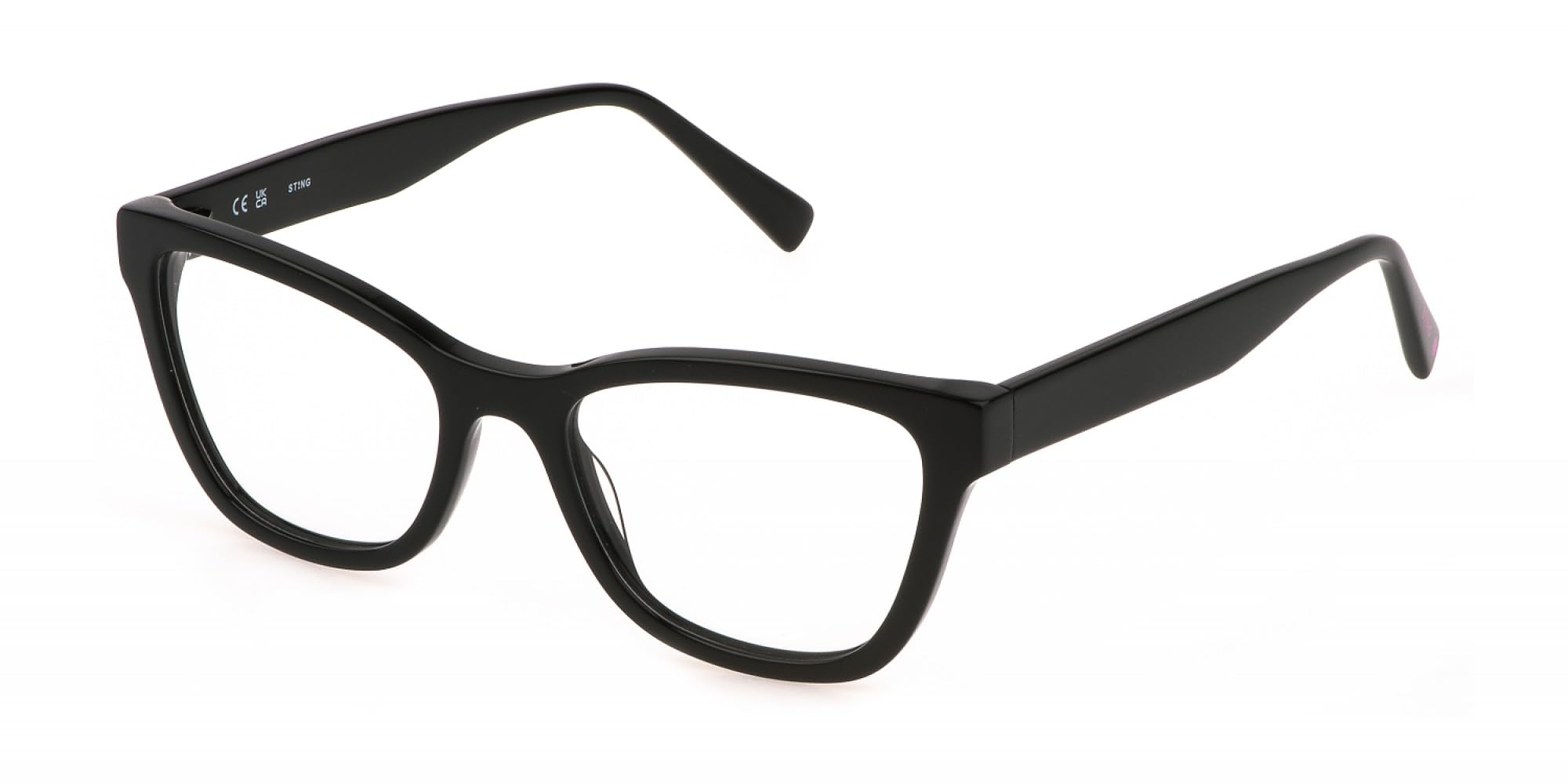 Sting Eyeglass Frame VSJ724 Shiny Black Unisex Dziecko Okulary 50/18/135, Shiny Black, 50/18/135