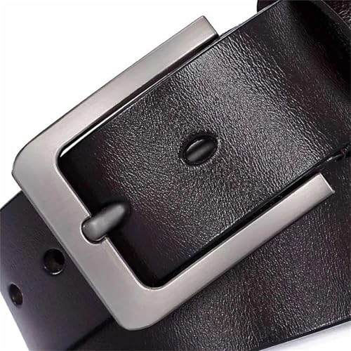 Mnjyihy Men's Casual Leather Belt Retro Cowskin Leather Needle Buckle Belt For Jeans Pants Business Dress4