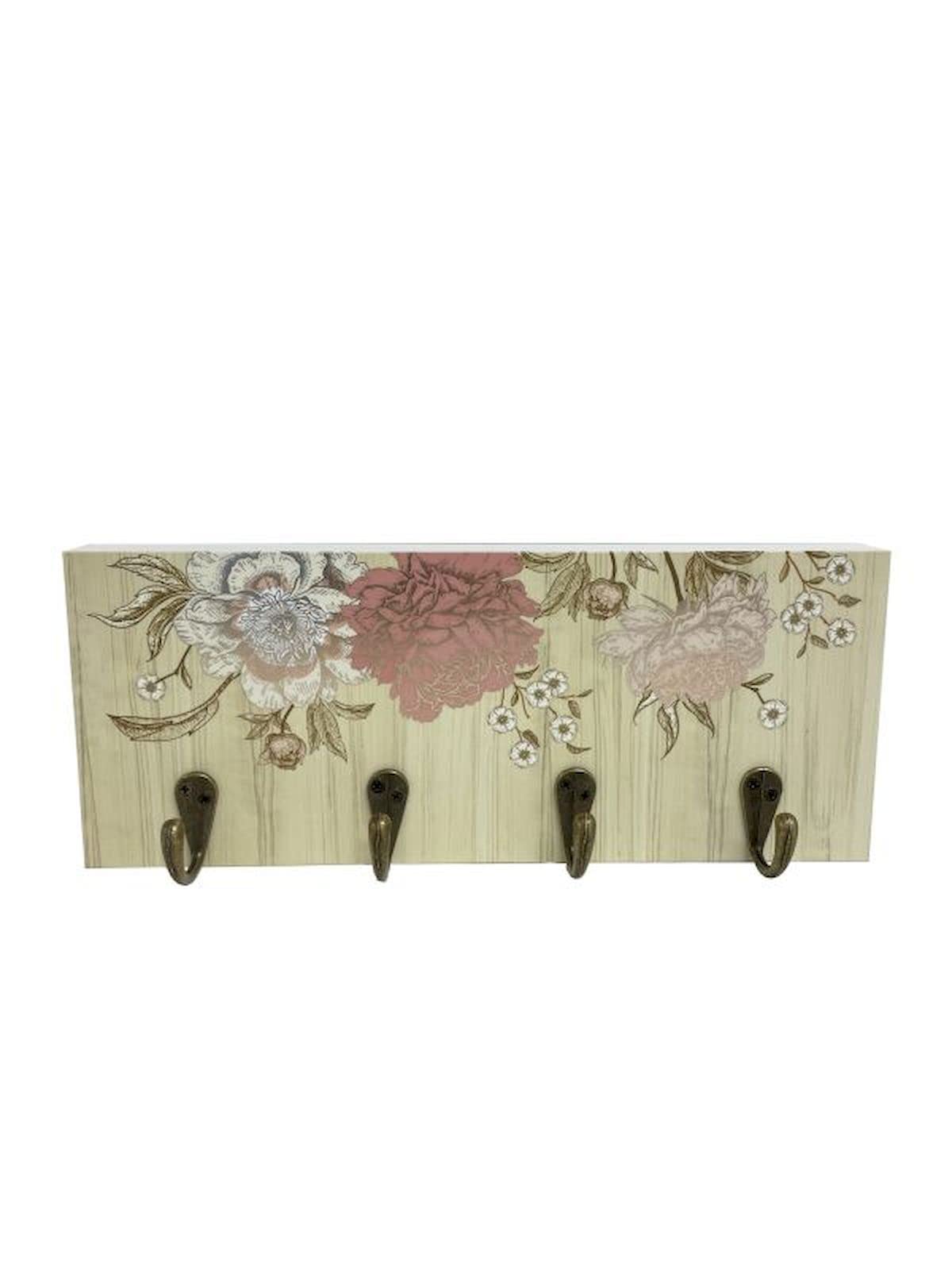Tickled Pink Floral Key Holder