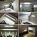 AMIR Upgraded Motion Sensing Closet Lights, DIY Stick-on Anywhere, 10 LED Night Light for Cabinet, Closet, Wardrobe, Stairs, Step Light with Magnetic Strip (USB Rechargeable - Pack of 3)