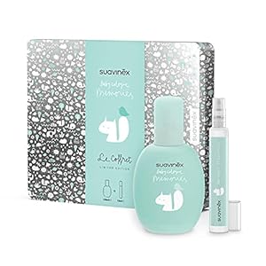 Suavinex, Baby Cologne Memories metalen doos met 100 ml Memories Cologne + 15 ml fles voor de tas, geschenkdoos, 115 ml