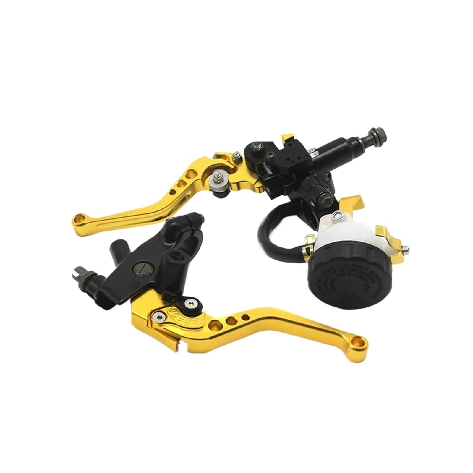 Palancas De Embrague De Freno Doradas Motocicleta, Depósito Cilindro Maestro para Ho&nda para Kawa&Saki para Ya&maha 7/8 ", 22mm, 1 Par Palancas Frenos