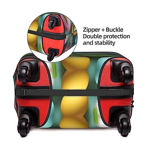 Happy Easter Holiday Print Luggage Cover For Suitcases, Travel Case Protector, Simple & Convenient Installation4