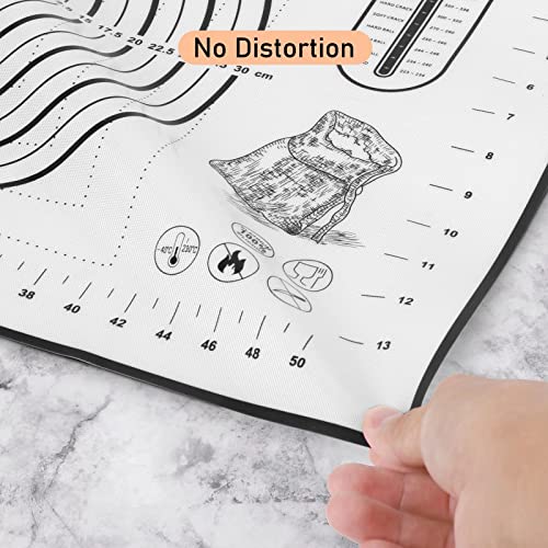 Quellance Silicone Baking Mat Extra Large, Pastry Mat With Measurement, Kitchen Counter Mat For Pie Crust thumb #5