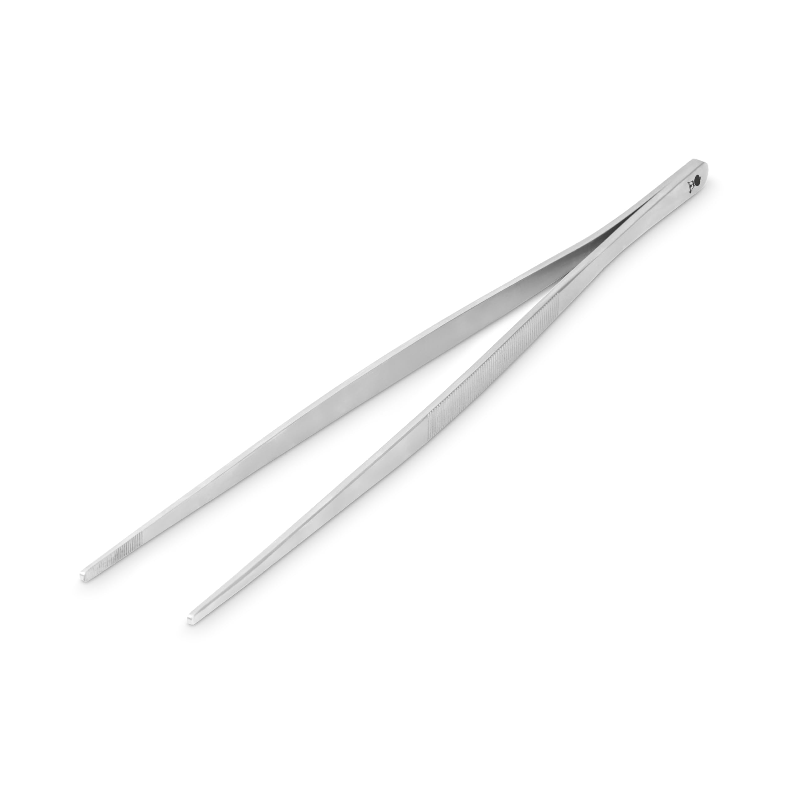 Weber Pinza para Grill (30cm), de Acero Inoxidable, ideal para dar la vuelta a alimentos delicados como espárragos, camarones, mejillones o verduras - Plateado (6208)