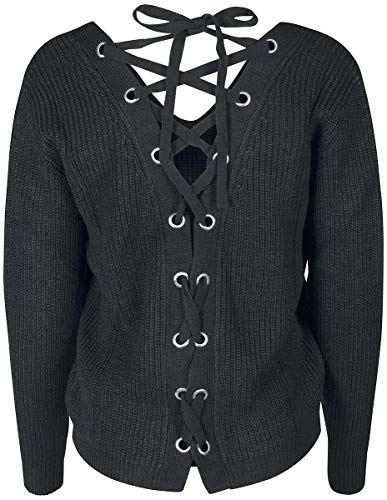 Urban Classics Ladies Back Lace Up Sweater Felpa