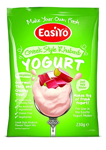 EasiYO Greek Style Rhubarb Yogurt Mix 1 x 230g Sachet