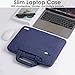 TECHGEAR Case for 15" - 15.6" Laptops, Portable Multi-function Laptop Case with Adjustable Shoulder Strap, Luggage Strap & Suppressible Handles, Portable Sleeve Organiser Case Cover + Pockets BLUE