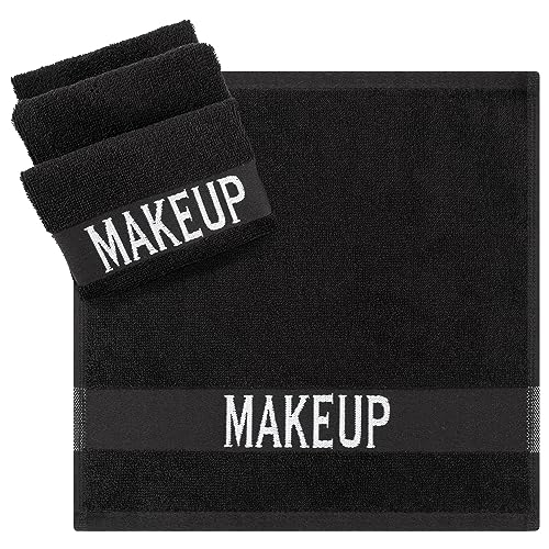 Cotton Paradise Toalhas removedoras de maquiagem, pacote com 4, 100% algodão, 30,5 x 30,5 cm, panos