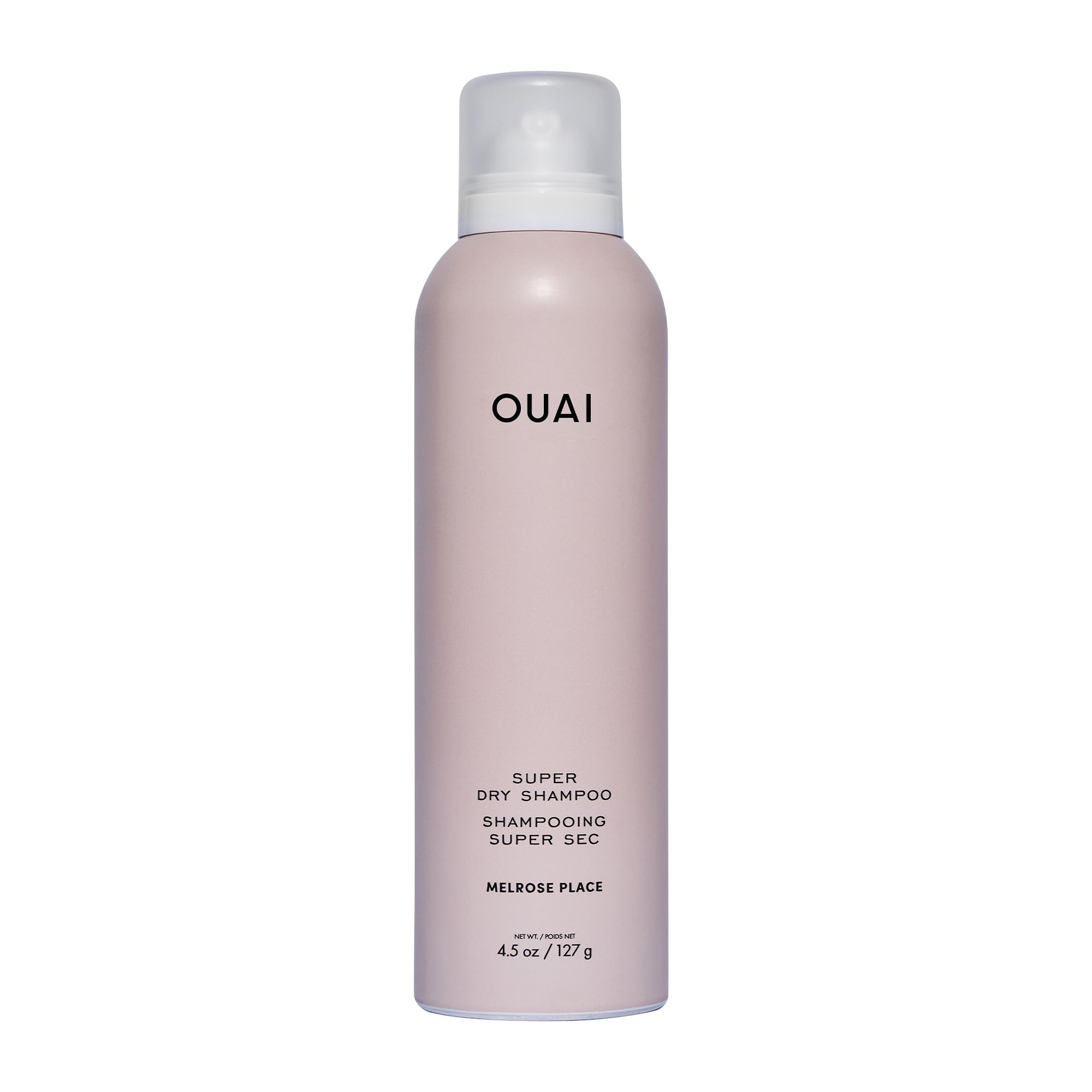 OUAI Super Dry Shampoo - Volumizing Dry Shampoo - Absorbs Oil, Dirt & Sweat - Blends Seamlessly into Hair with Zero Residue & Enriched with a Long-Lasting Scent - Melrose Place (4.5 oz)