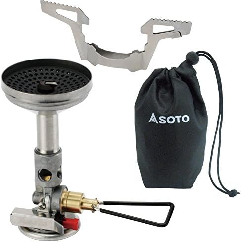 [ソト (SOTO)] 日本製 シングルバーナー コンパクト ストーブ マイクロレギュレーター搭載(高火力 風に強い) OD缶 収納ポーチ付 ソロ トレッキング 登山 マイクロレギュレーターストーブ ウインドマスター SOD-310