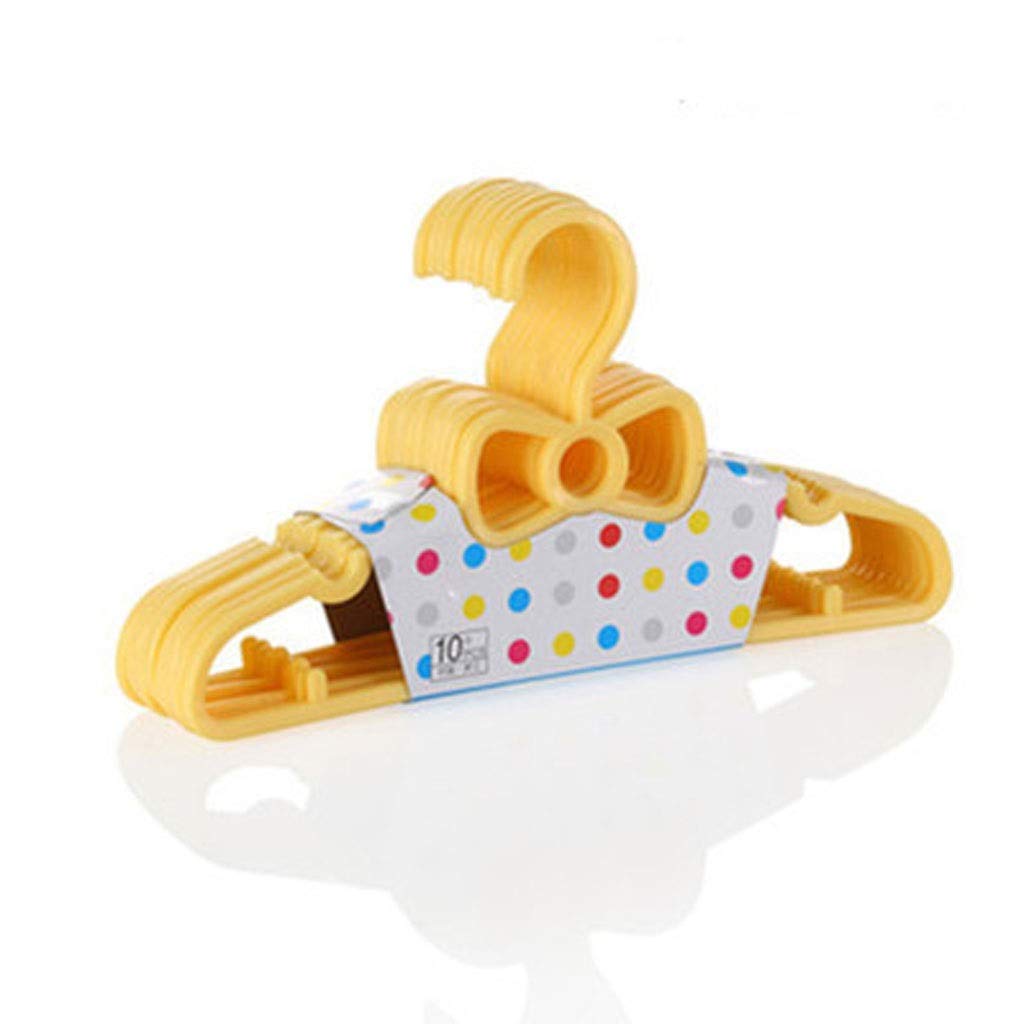MOBYGKFY 5/10/20pcs child Hangers for Clothes Bowknot Plastic Non-slip Non-marking Household Drying Rack Clothes Dryer Closet Organizer Storage(Argento,Quantity 5)
