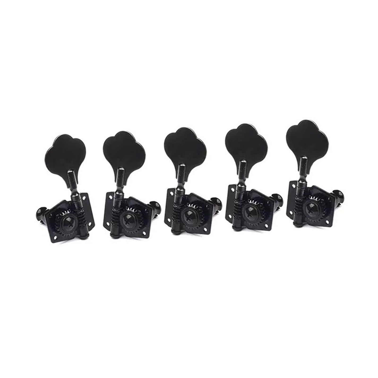 Afinadores Negros (5 Piezas/juego) Para Bajos Eléctricos Clavijas Guitarra