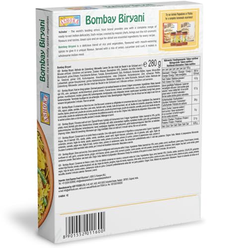ASHOKA - Instant Bombay Biryani - 1 X 280 GR