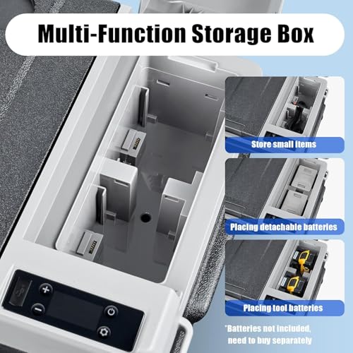 BODEGACOOLER 12 Volt Car Refrigerator, 36 Quart Portable Freezer, APP Control Car Fridge -4℉~68℉, Battery Powered 20V Dewalt & 12V/24 DC & 100-240 AC for Outdoor Camping Travel RV Home - Thumbnail 2
