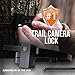 Trail Camera Lock by Guardian - Game Cam Tree Mount Holder Accessory and Heavy Duty Metal Security Locking Strap to Replace Lockbox and Reduce Theft (48 inch) (Maxx (Block 2X Bigger))
