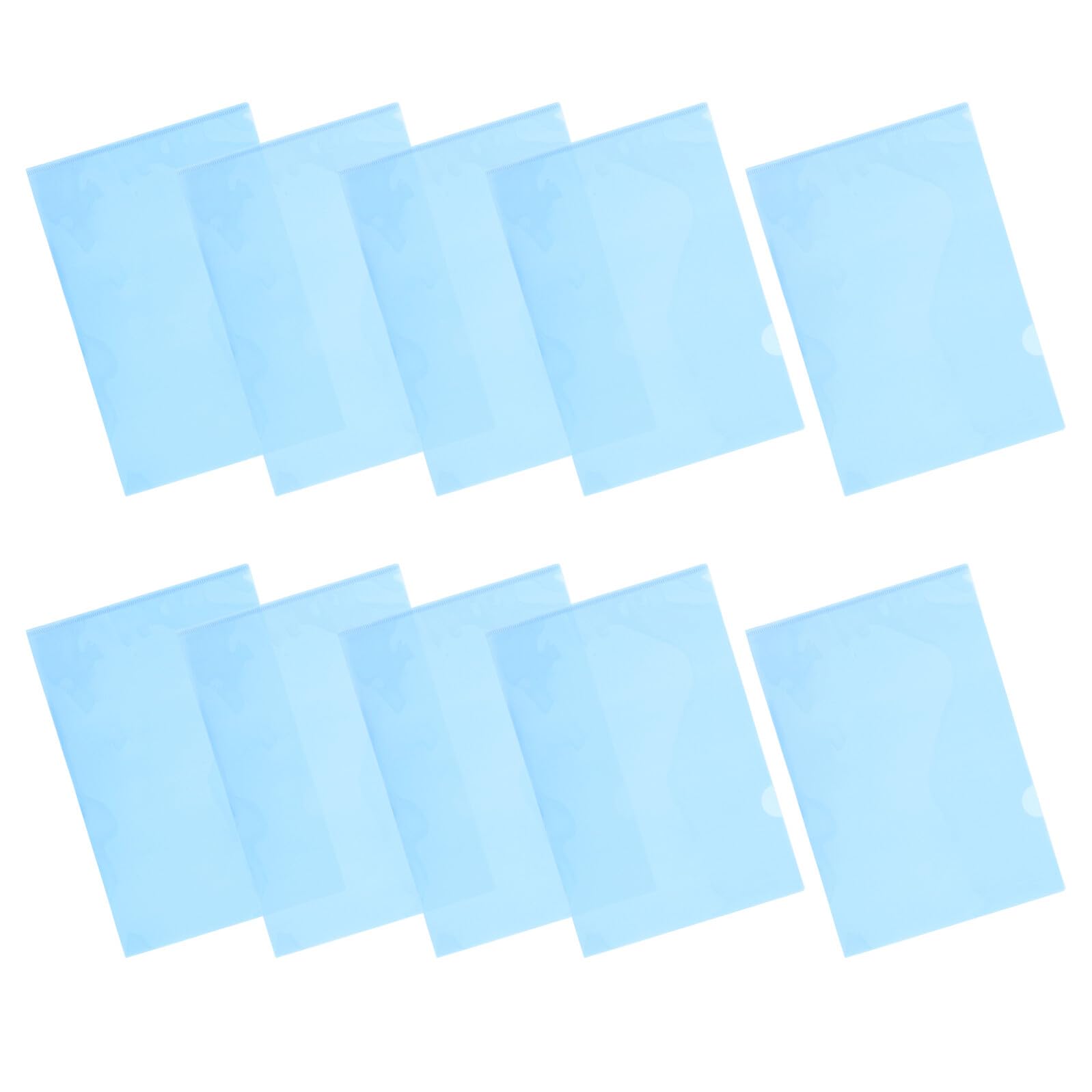 30 Pezzi Cartelline Portadocumenti in Pp l A4 Blu per Ufficio