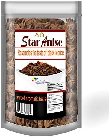 Star Anise-Whole Chinese Star Anise Pods, Dried Anise Star Spice (3 oz)