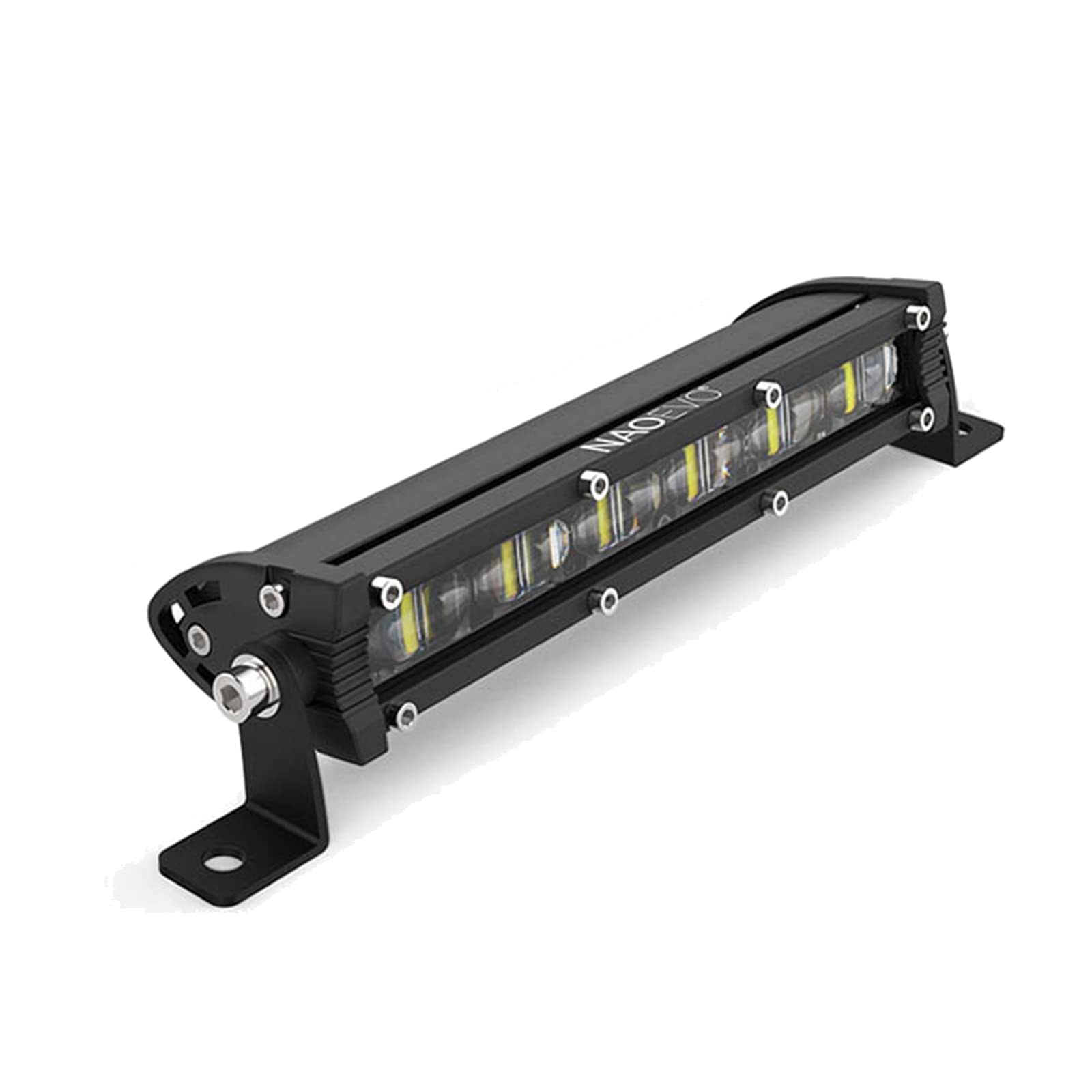 6D Ultra Strip LED Light Bar Driving Fendinebbia Lampada Da Lavoro 4X4 Led Bar Per Moto Fuoristrada SUV ATV Trattore,8inch