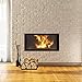 Relaxdays Cesta de Metal para leña de Chimenea con 4 Utensilios para...
