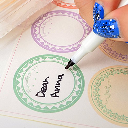 Soap Making Supplies Materials Stickers - Chawoorim 6type Circle Pastel Paper Stickers Labels Wrapping Tape Tags cards handmade Craft Soap Wrapping Paper Sticker