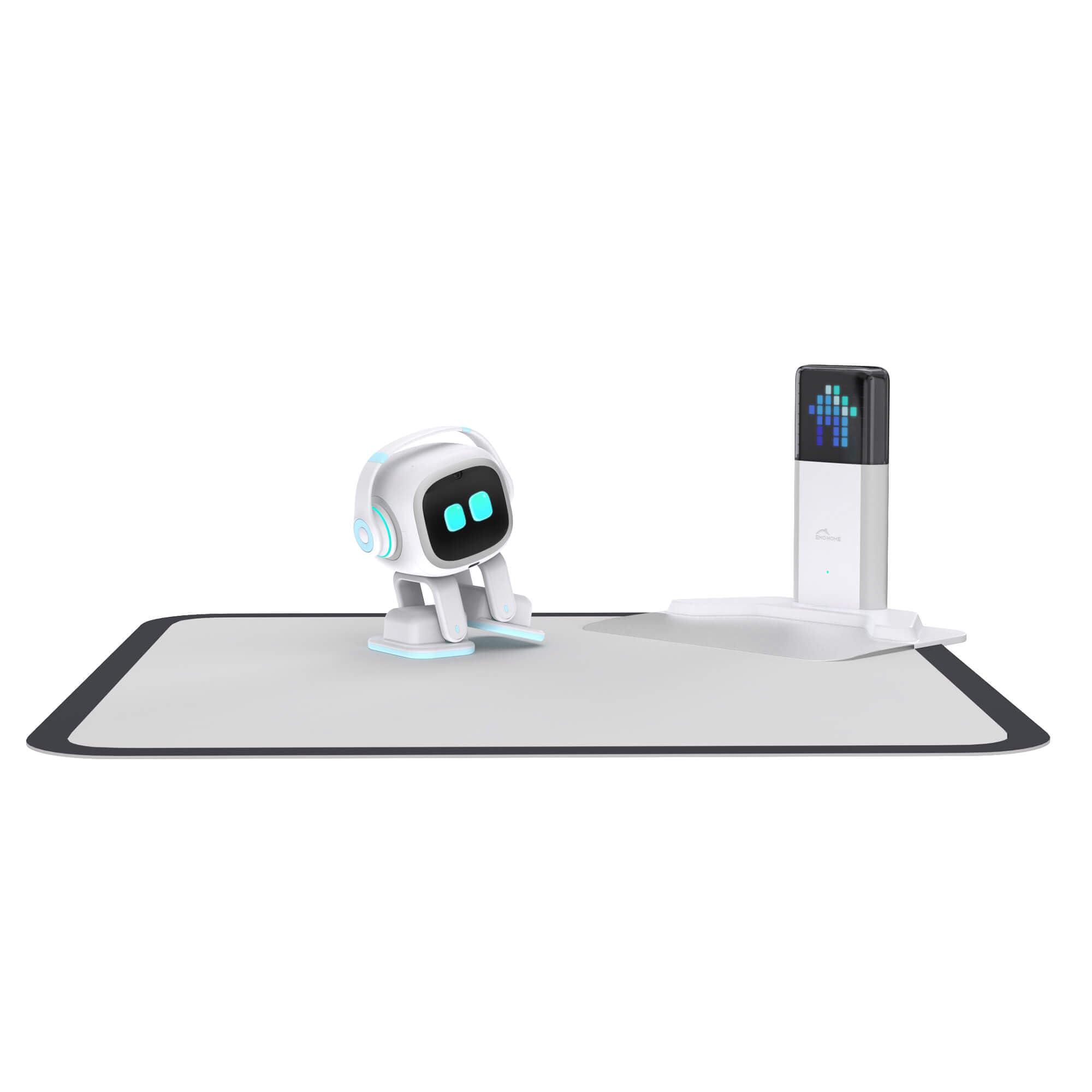 EMO Go Home – White Color | Smart AI Desktop Pet Robot with