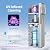 IKT Self Cleaning Bottom Load Water Cooler Dispenser for 3-5 Gallon Bottle Hot Cold and Room Water, Child Safety Lock, Empty Bottle Alert, Silver