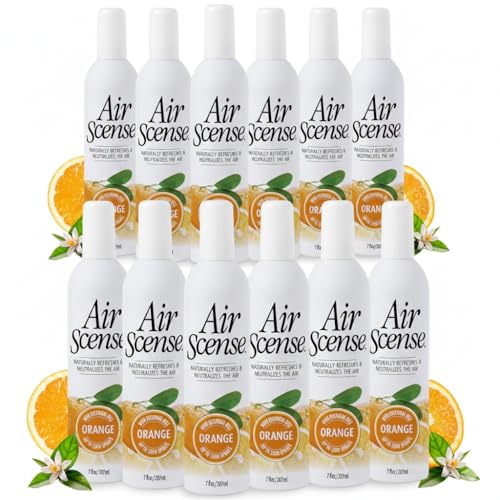 Image of Air Scense Orange Natural Air Freshener, Room Spray, 12 Pack