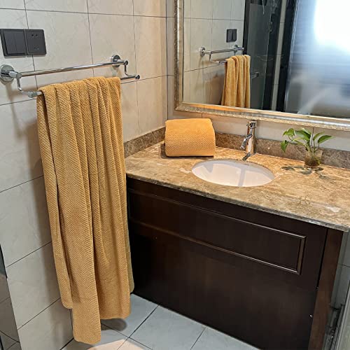 Ytyc Towels,39X78 Inch Oversized Bath Sheets Towels For Adults Luxury Bath Towels Extra Large Sets For Bathroom Super Soft Highly Absorbent Microfiber Shower Towels 80% Polyester (Orange, 2 Piece) #TOP3