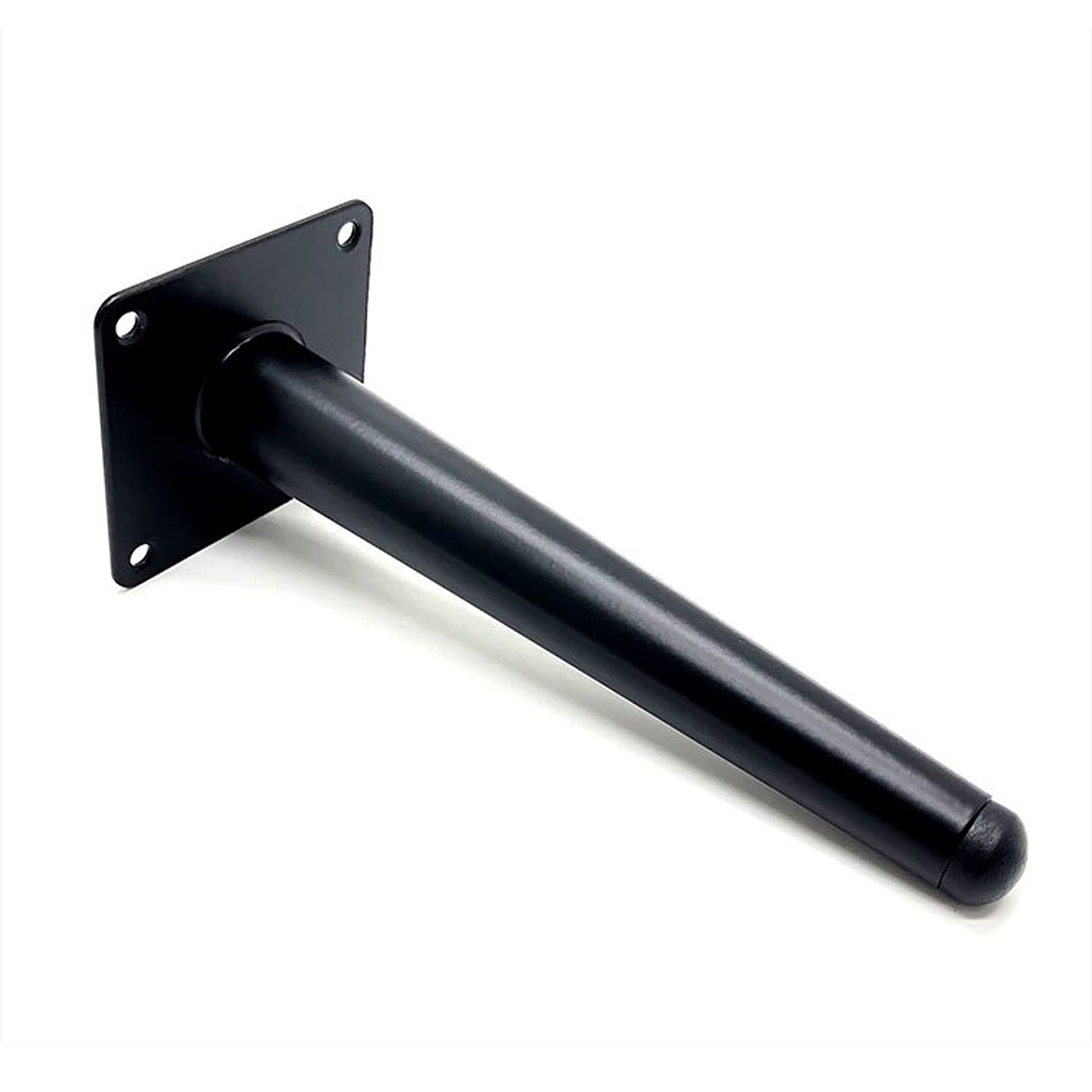 Set di 4 Gambe per mobili in Metallo Nero per Mobile TV Fai da Te, Divano Letto Moderno, tavolino da caffè, capacità di carico 800 kg (Obliquo 55 cm)