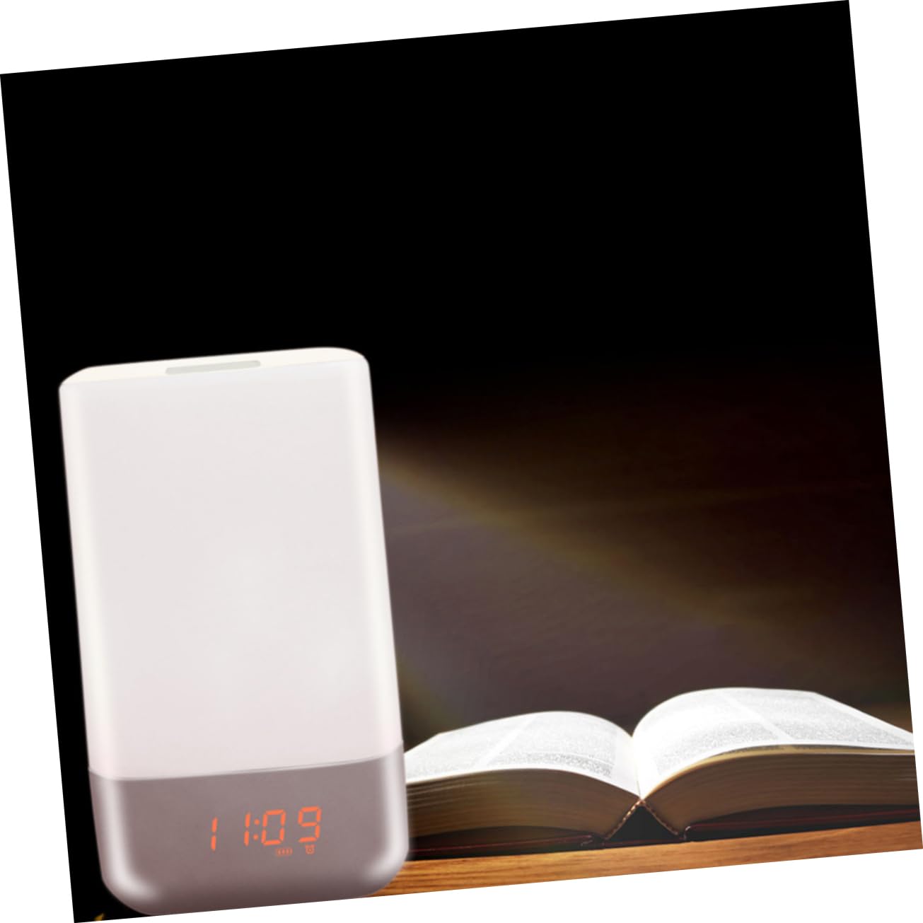 PRETYZOOM Sveglia Luce Alba LED con Simulazione Alba, Lampada da Comodino | 3 Livelli di Luminosità, Abs e Pc, per Camera da Letto, Rgb Cambia Colore
