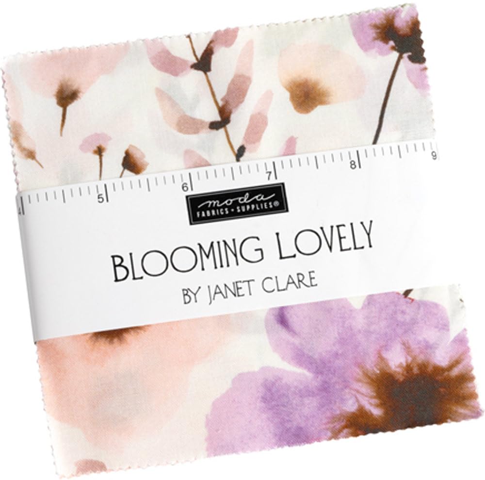 Moda Fabrics Blooming Lovely Charm Pack by Janet Clare 16970PP