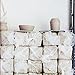 Deouss Mid High Fire White Stoneware Clay for Pottery;Mid Fire Cone 5-7;Ideal for Wheel Throwing,Hand Building,Sculpting;Great for All Skill Levels;Whiteware Clay- Pottery Clay Fires White;10 lbs