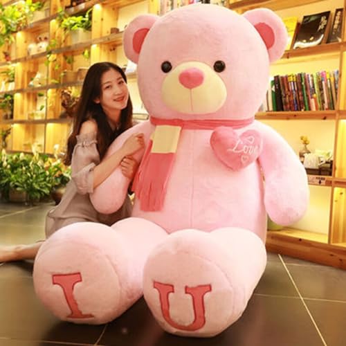 YABINA TOYS ʂ 傫  efBxA N} teddy bear }t[t Fߋ ӂӂ퓮  ܂̂ʂ (sN, 120cm)