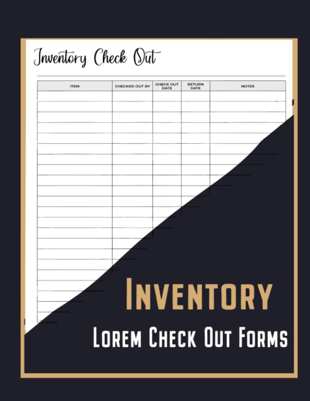 Inventory Check Out Forms: Inventory Sign Out Sheet Checkout Form and Write And Fillable Worksheets Designed To Track Assets Checked Out and Returned