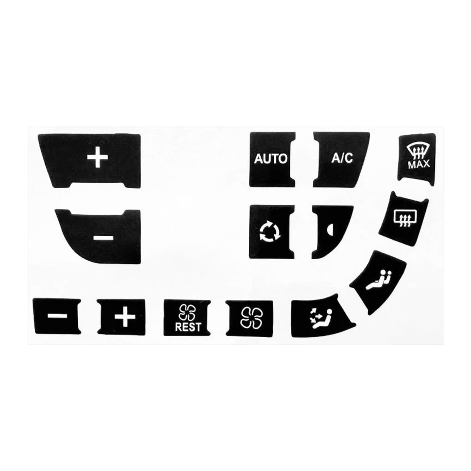 Interior Button Decals Compatible with C&itroen for C4 for Grand for Picasso 1Pc Air Conditioning Control Button Repair Decal Interior Decor Upgrade Kit