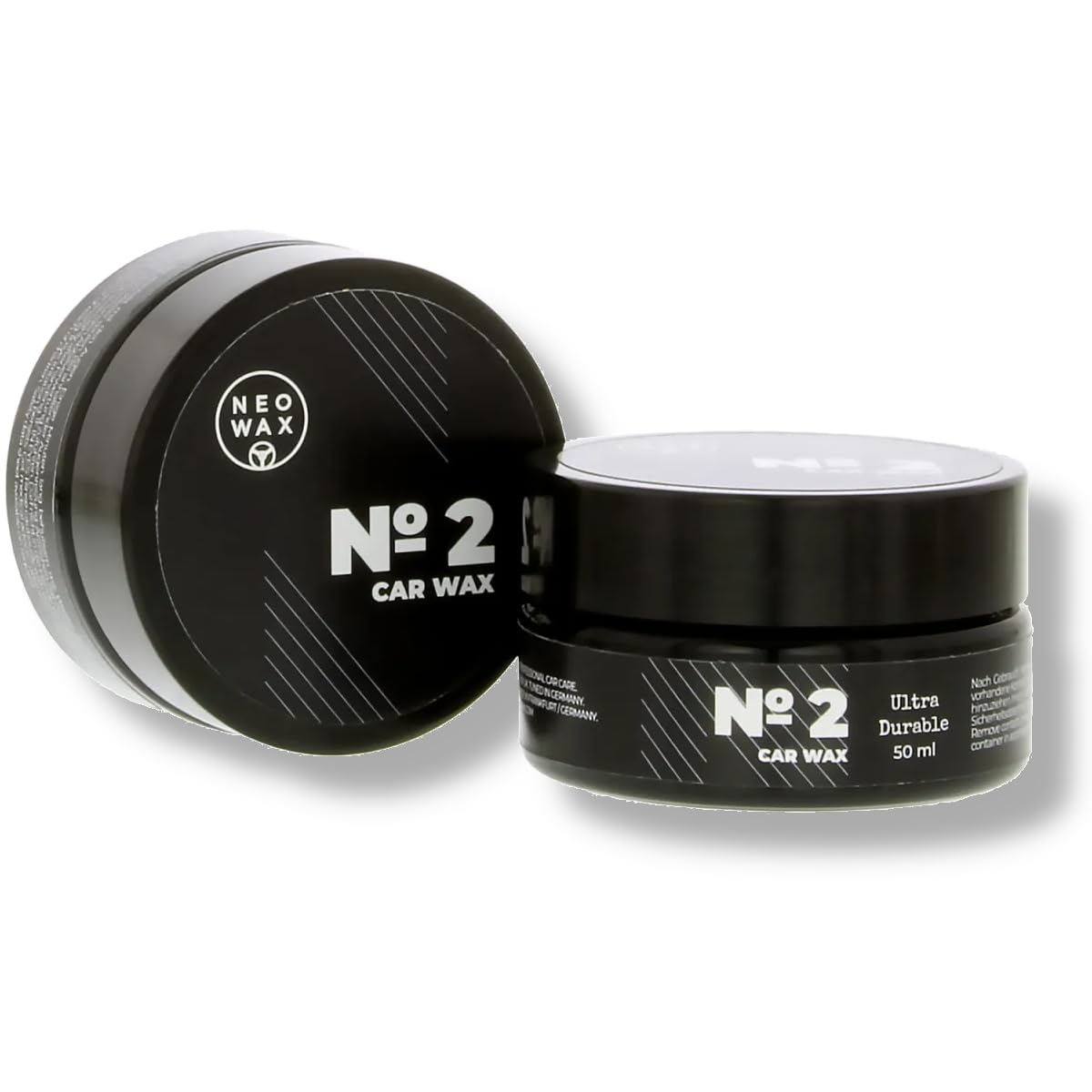 NEOWAX No.2 Coating Wax Car Wax Autowachs Versiegelung Set | Lackschutz Autowachs | wasserabweisende Lackvesiegelung mit 2 Mikrofaser Poliertücher & 2 Mikrofaser Applikatoren 50ml