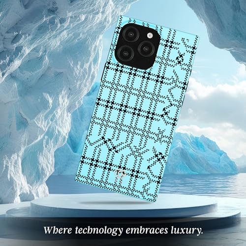Image of COCOMII Rectangle for iPhone 16 Pro Max Case, Sky Plaid