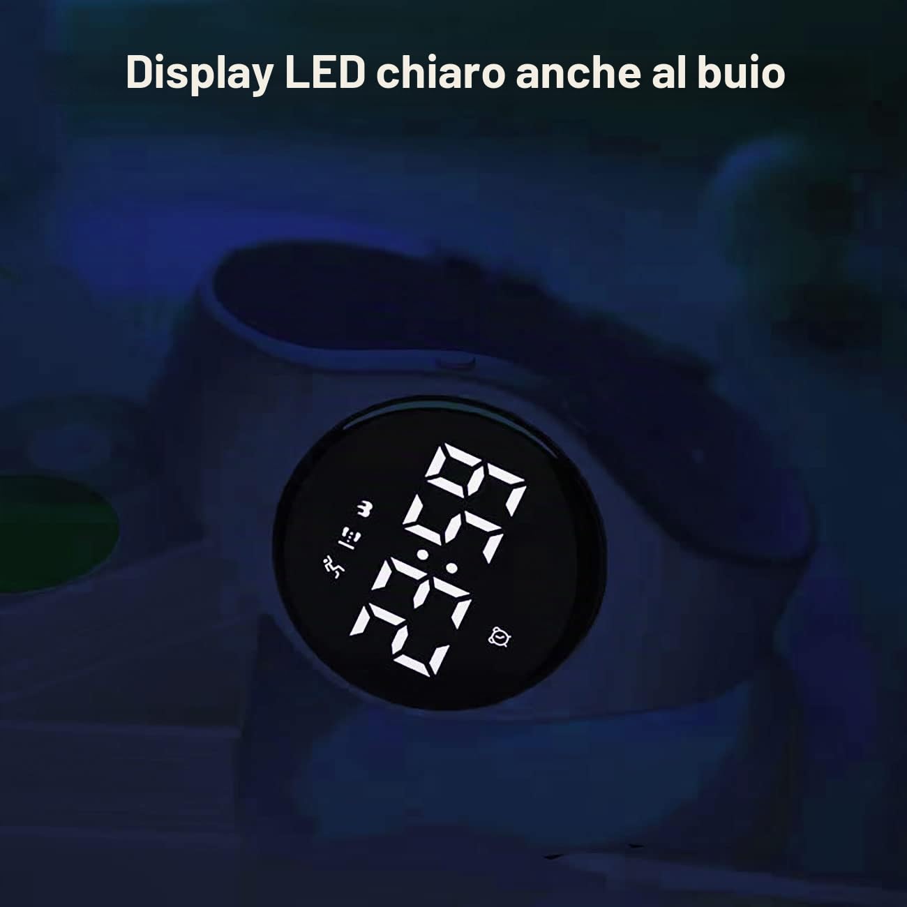 Orologio Pedometro Fitness Tracker Senza App/Bluetooth, Orologio Digitale Impermeabile con Cronometro Sveglia Contacalorie Contatore di Distanza Contapassi, Orologio Sportivo per Donna e Bambini
