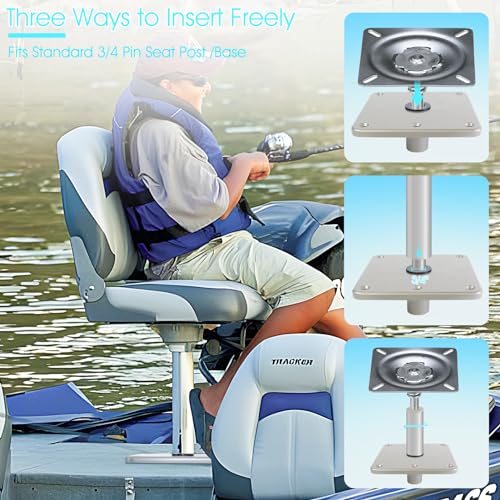 image for CLLOMAGY Boat Seat Base Mount Boat Seat Pedestal Base Mount Plate for 